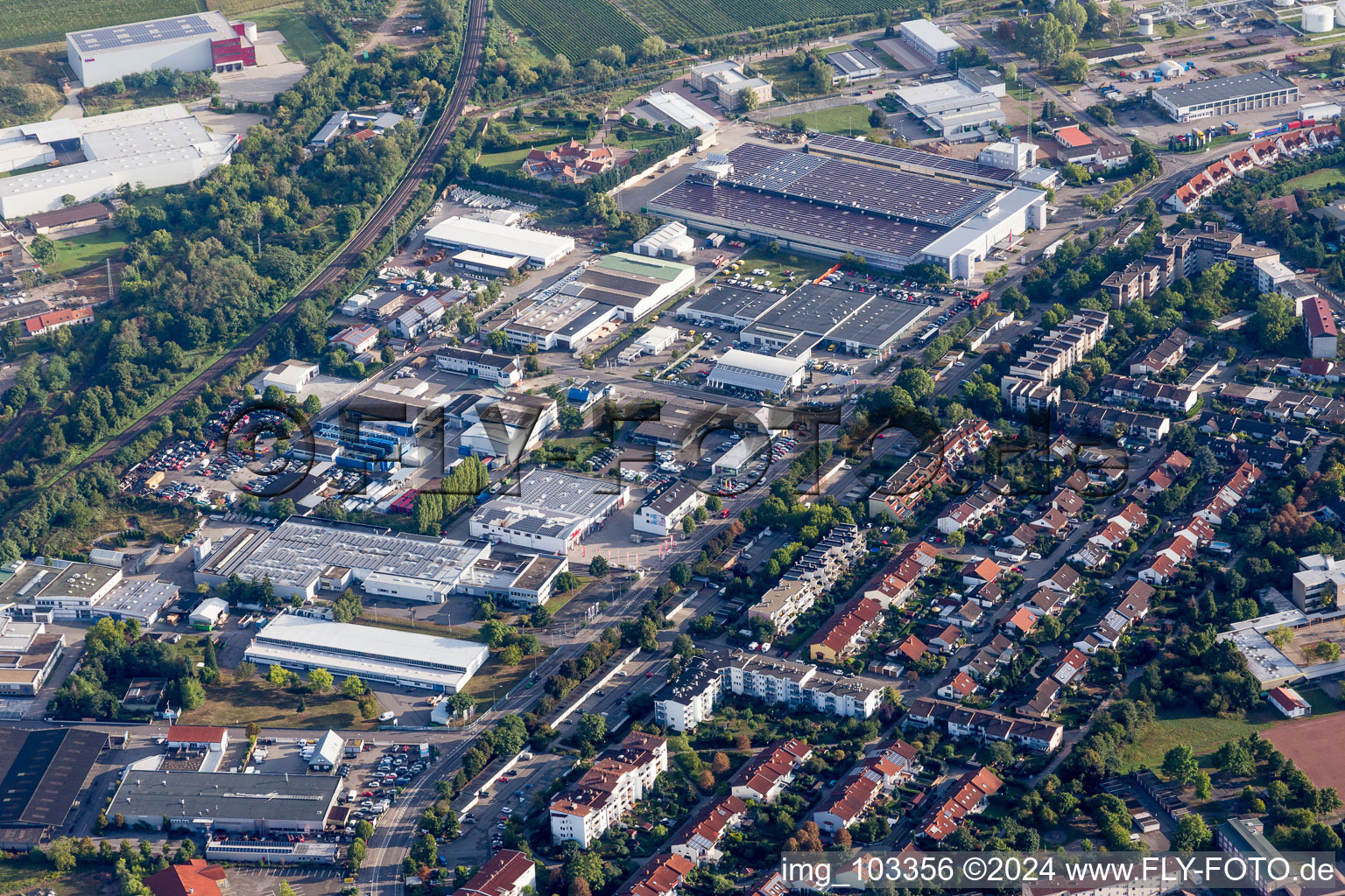 Luftbild von Landau-Nord in Landau in der Pfalz im Bundesland Rheinland-Pfalz, Deutschland