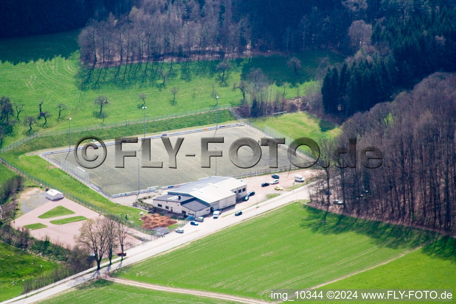 Sportplatz im Ortsteil Affolterbach in Wald-Michelbach im Bundesland Hessen, Deutschland