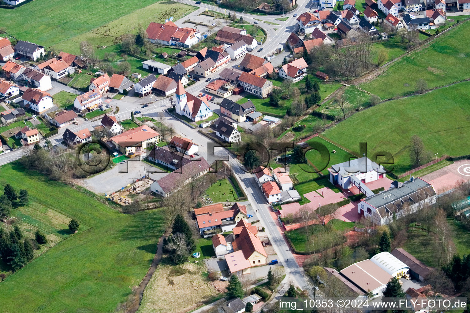 Luftbild von Kocherbach im Bundesland Hessen, Deutschland