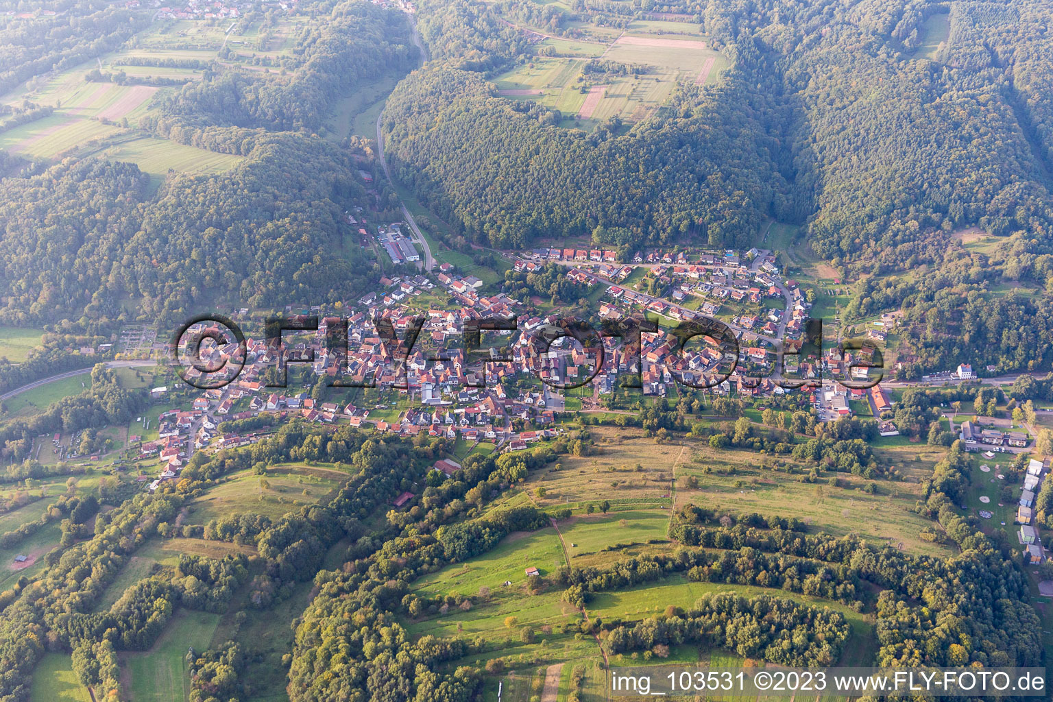 Luftbild von Blankenborn im Bundesland Rheinland-Pfalz, Deutschland