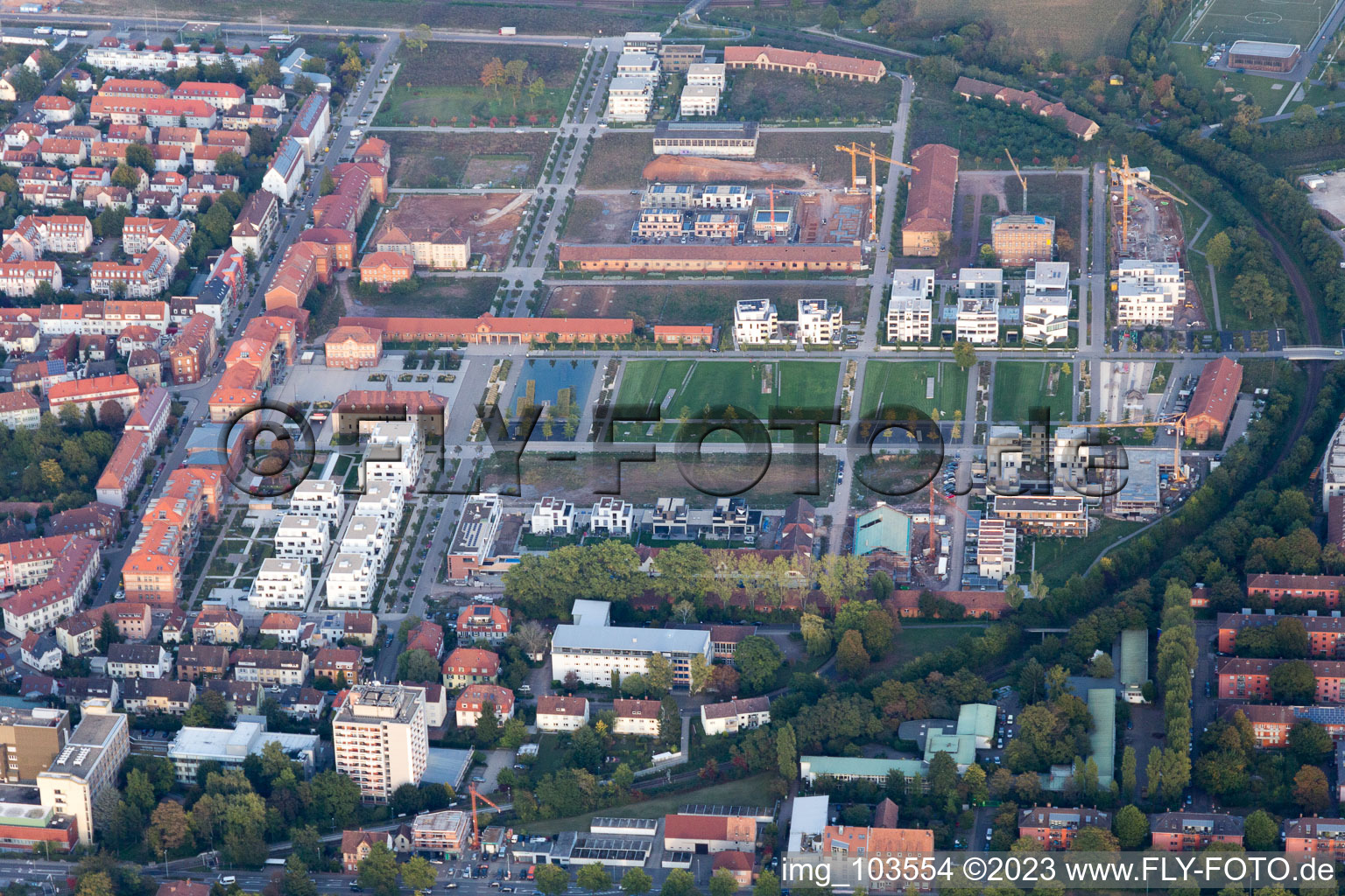 Luftbild von Landau Süd in Landau in der Pfalz im Bundesland Rheinland-Pfalz, Deutschland
