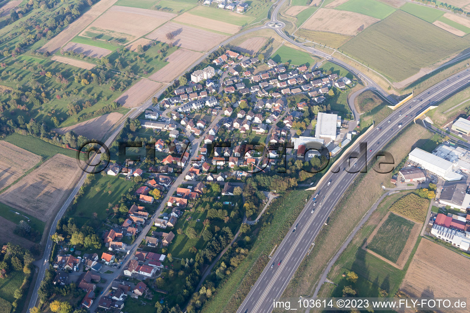 Luftbild von Darmsbach im Bundesland Baden-Württemberg, Deutschland