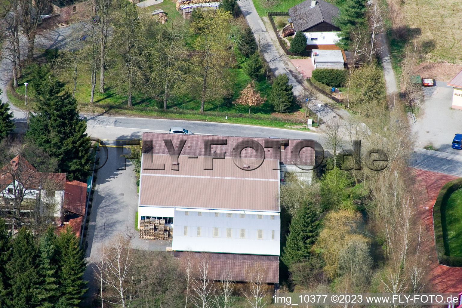 Drohnenbild von Affolterbach im Bundesland Hessen, Deutschland