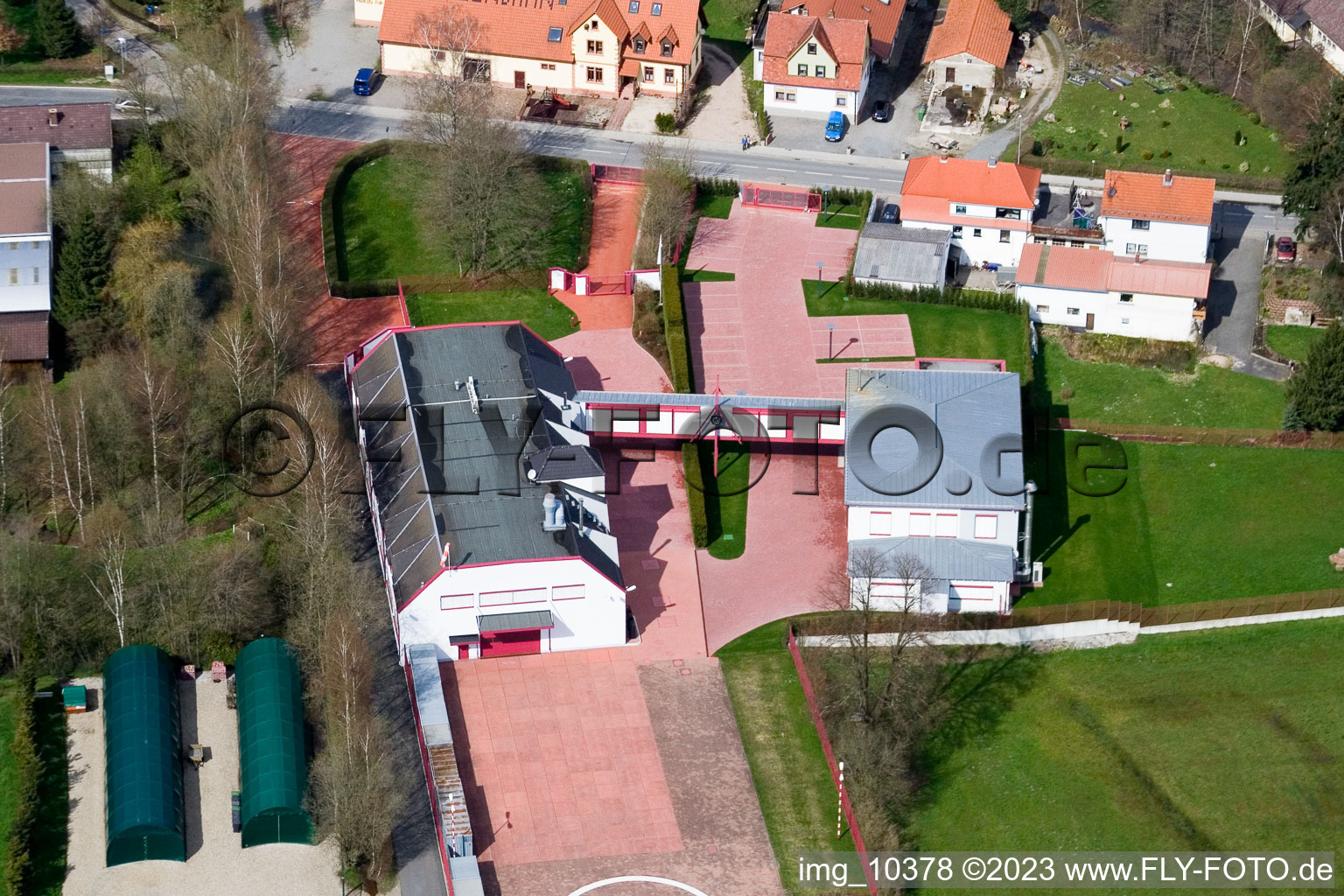 Affolterbach im Bundesland Hessen, Deutschland aus der Drohnenperspektive
