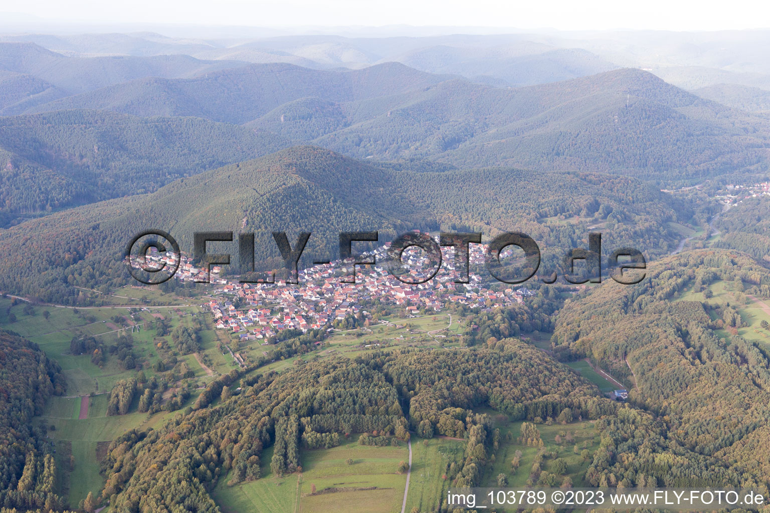 Drohnenbild von Wernersberg im Bundesland Rheinland-Pfalz, Deutschland