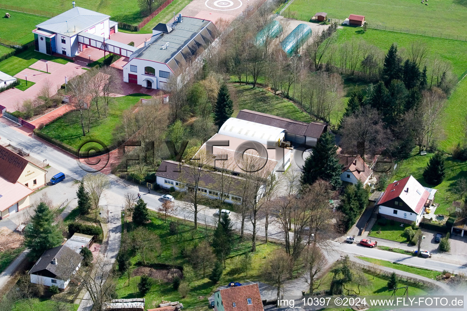 Drohnenaufname von Affolterbach im Bundesland Hessen, Deutschland