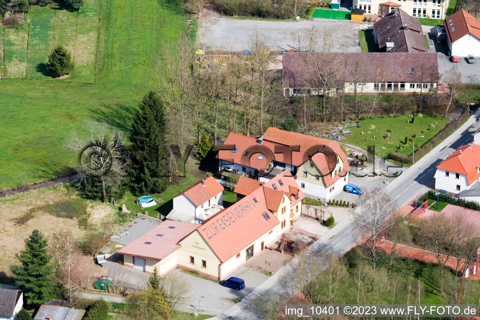 Affolterbach im Bundesland Hessen, Deutschland von einer Drohne aus