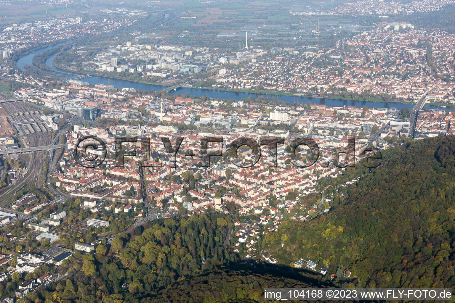 Luftbild von Schillerstr im Ortsteil Weststadt in Heidelberg im Bundesland Baden-Württemberg, Deutschland