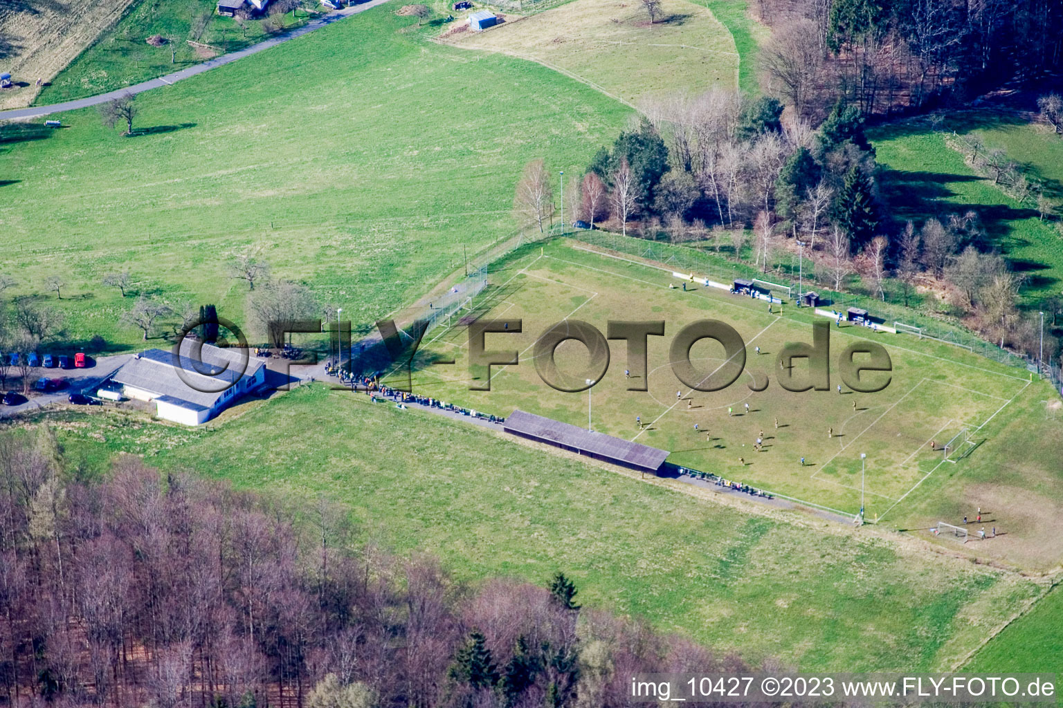 Luftbild von Unter Hiltersklingen im Bundesland Hessen, Deutschland