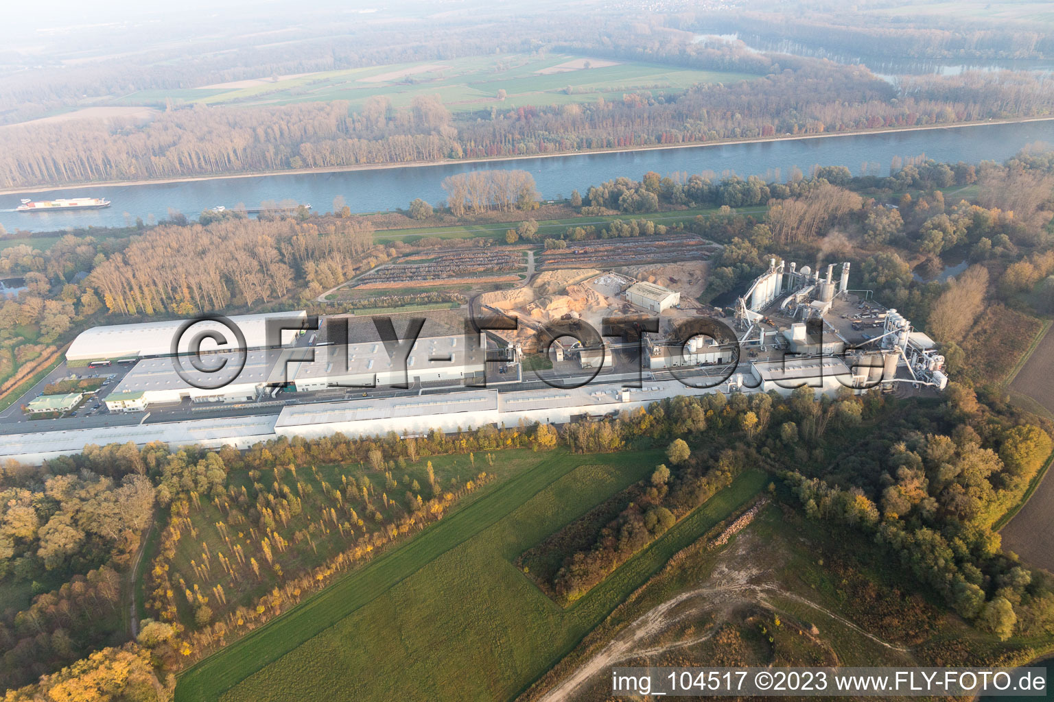 Germersheim im Bundesland Rheinland-Pfalz, Deutschland von einer Drohne aus