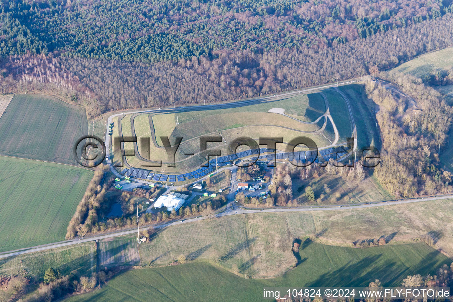 Lauterbourg im Bundesland Bas-Rhin, Frankreich vom Flugzeug aus