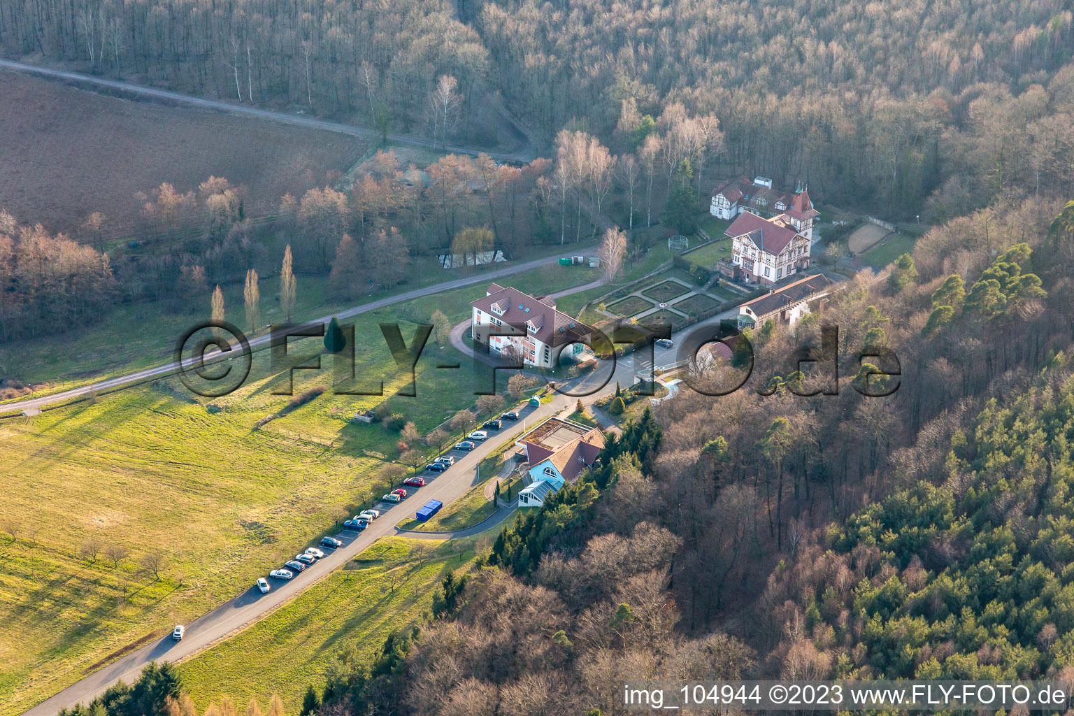 Luftbild von Marienbronn in Lobsann im Bundesland Bas-Rhin, Frankreich