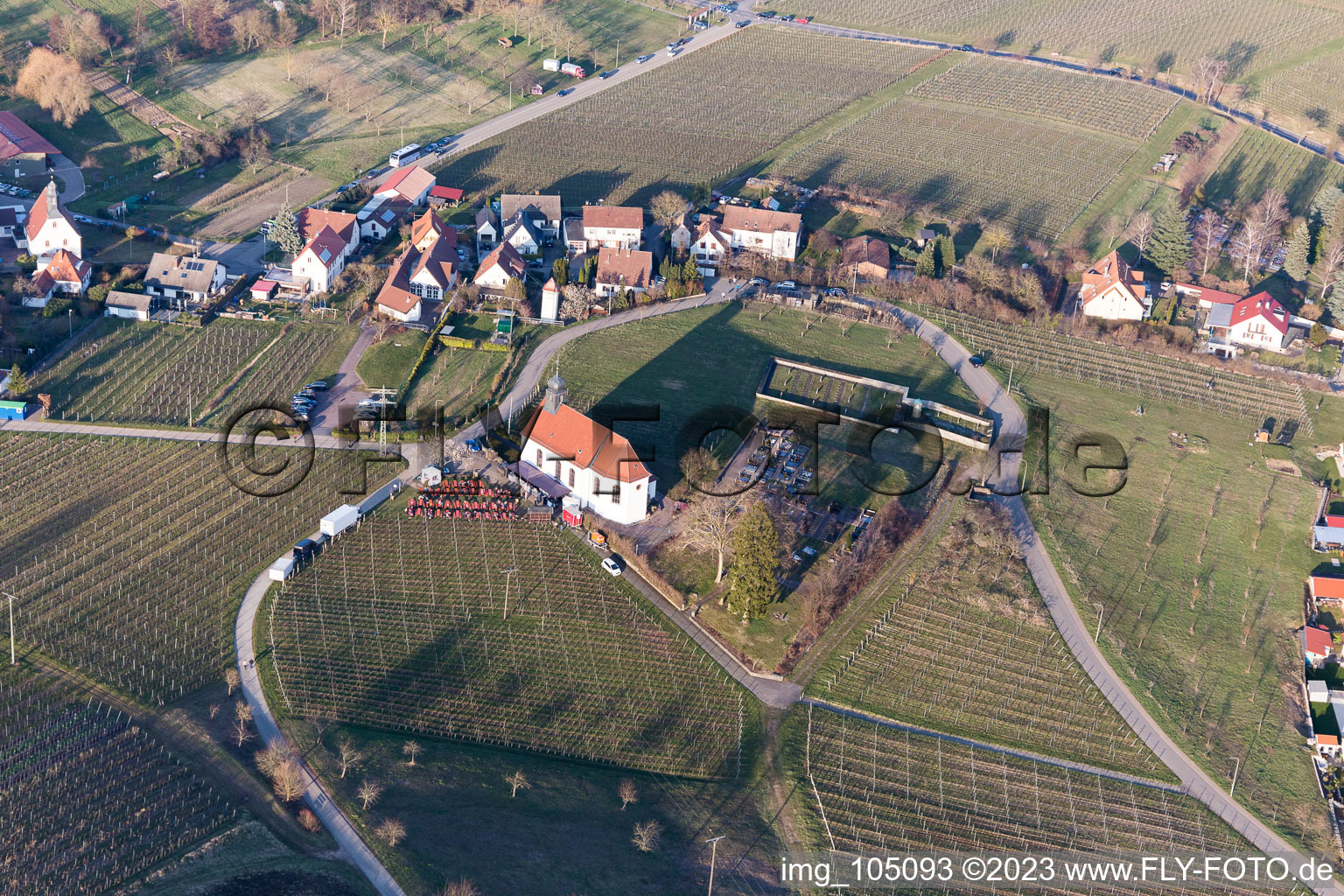 Drohnenbild von Ortsteil Gleiszellen in Gleiszellen-Gleishorbach im Bundesland Rheinland-Pfalz, Deutschland