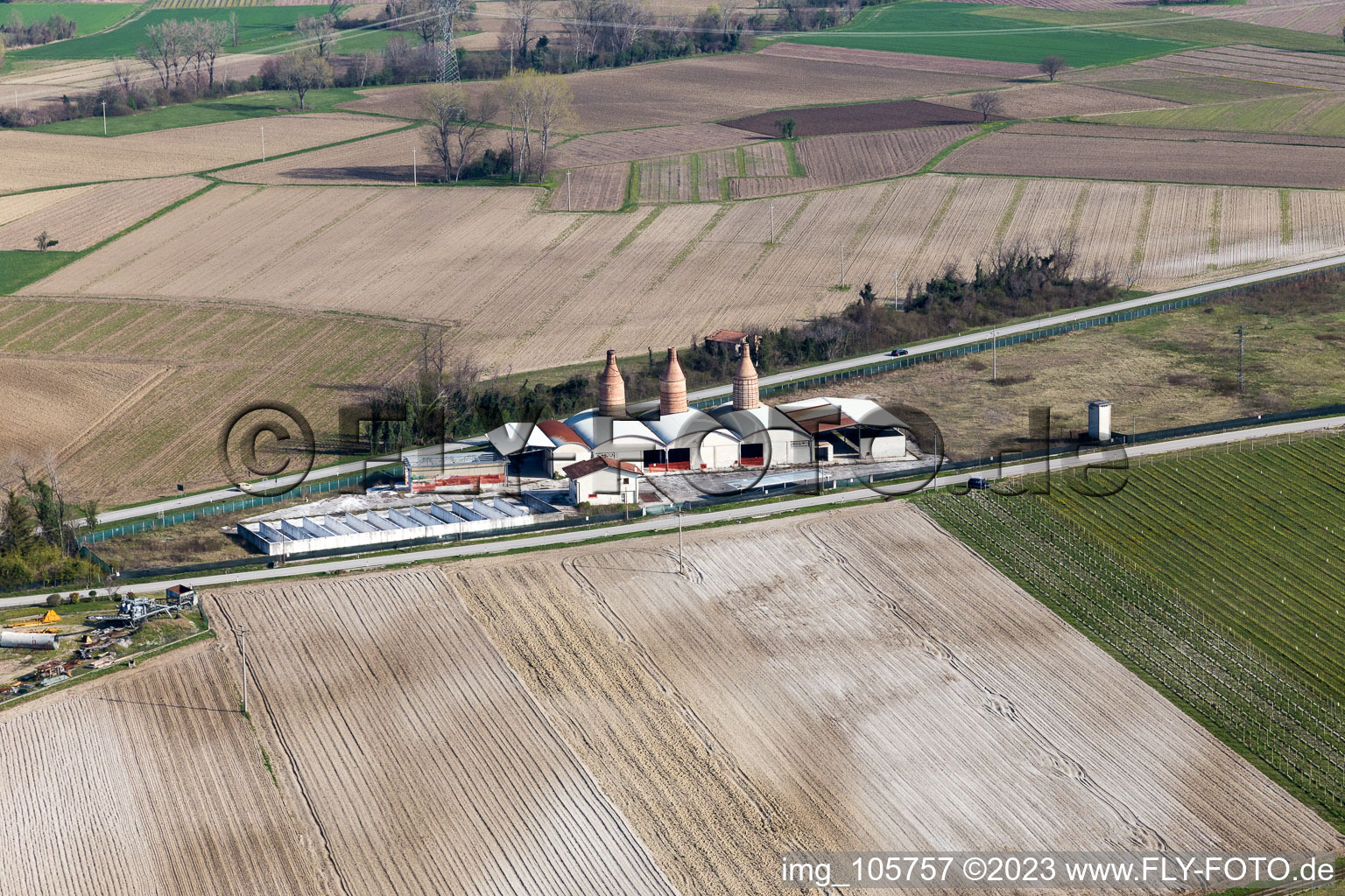 Luftbild von San Lorenzo im Bundesland Friaul-Julisch Venetien, Italien