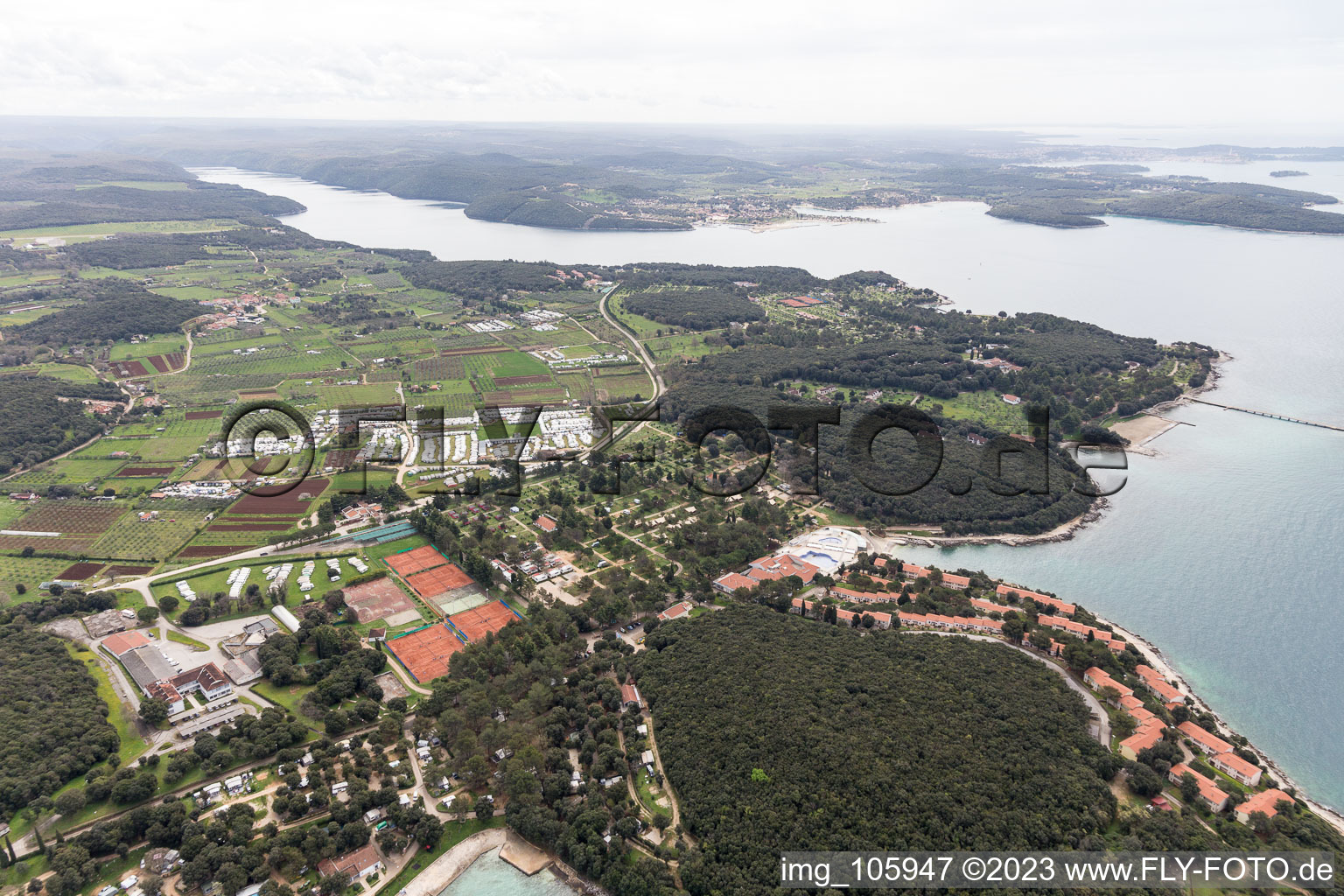 Luftbild von Anita im Bundesland Istria, Kroatien