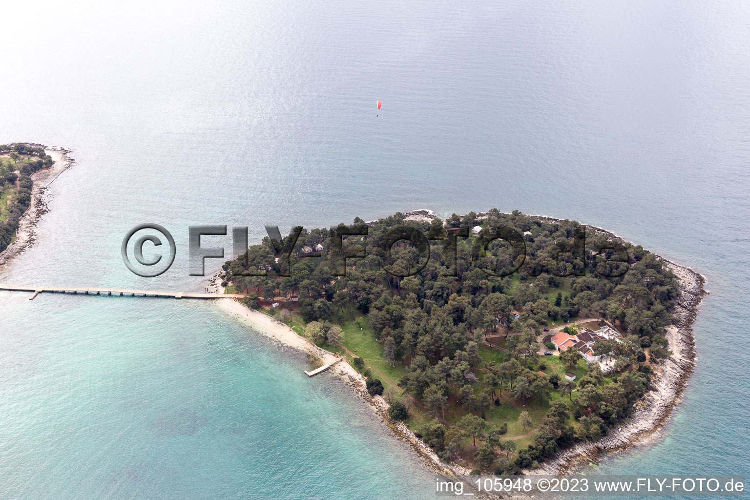 Luftaufnahme von Anita im Bundesland Istria, Kroatien