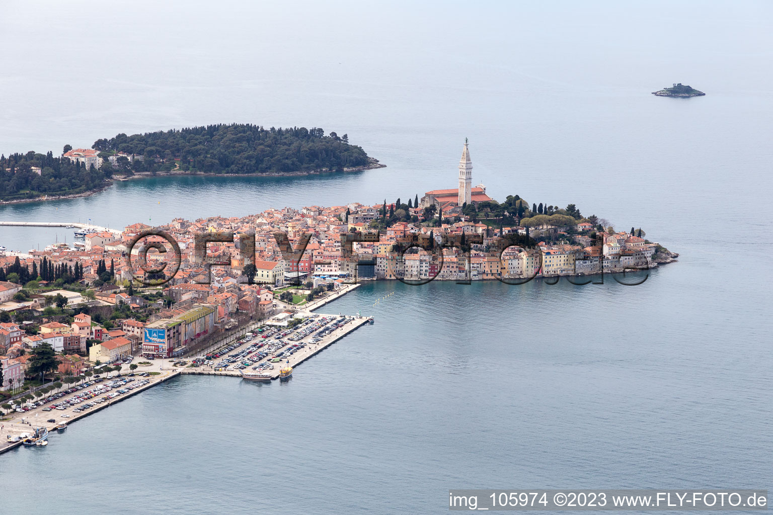 Luftbild von Štanga im Bundesland Istria, Kroatien