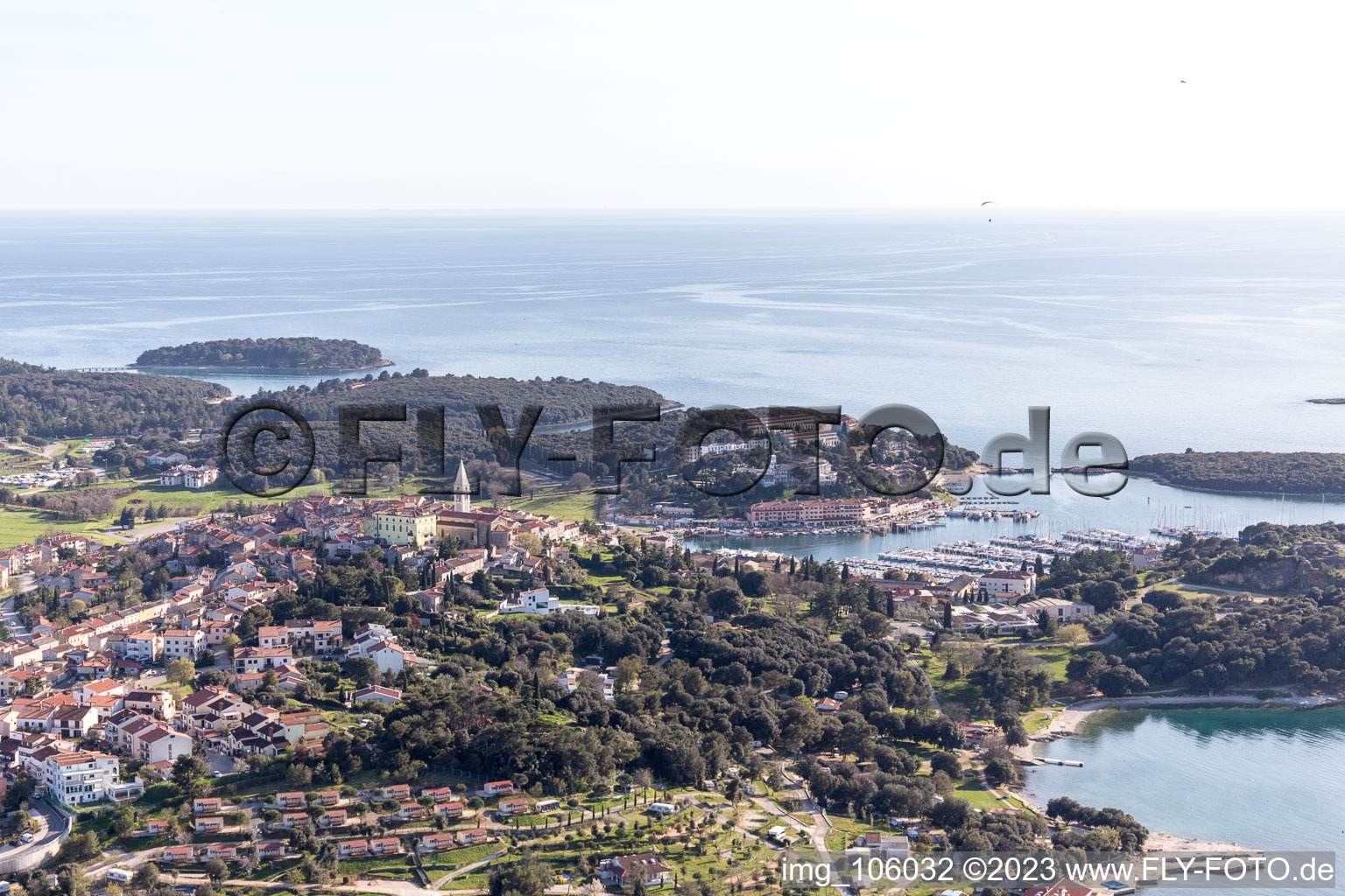 Luftbild von Stancija Valkanela im Bundesland Istria, Kroatien