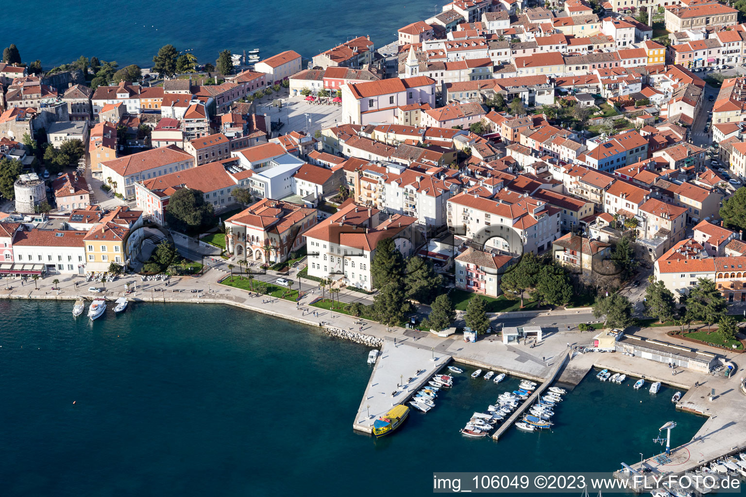 Sveti Duh im Bundesland Istria, Kroatien aus der Luft