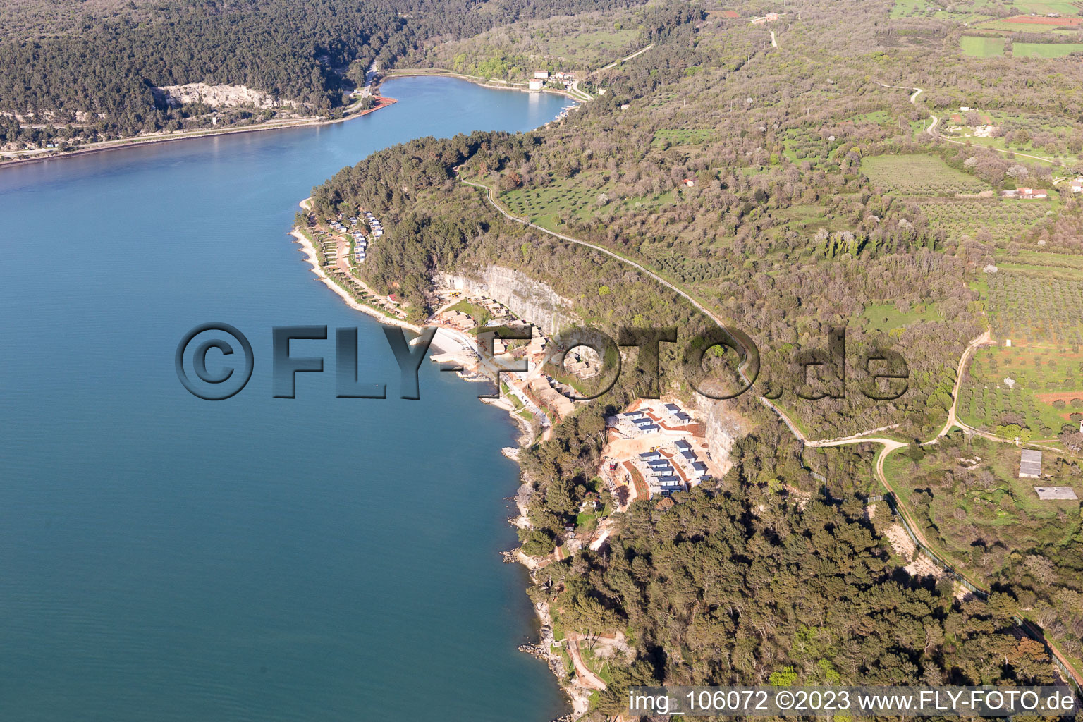 Luftbild von Antenal im Bundesland Istria, Kroatien