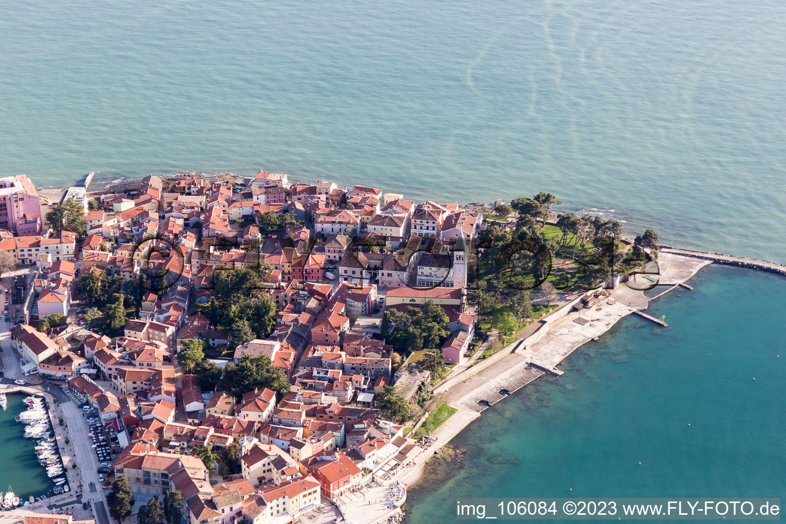 Karpinjan im Bundesland Istria, Kroatien aus der Luft