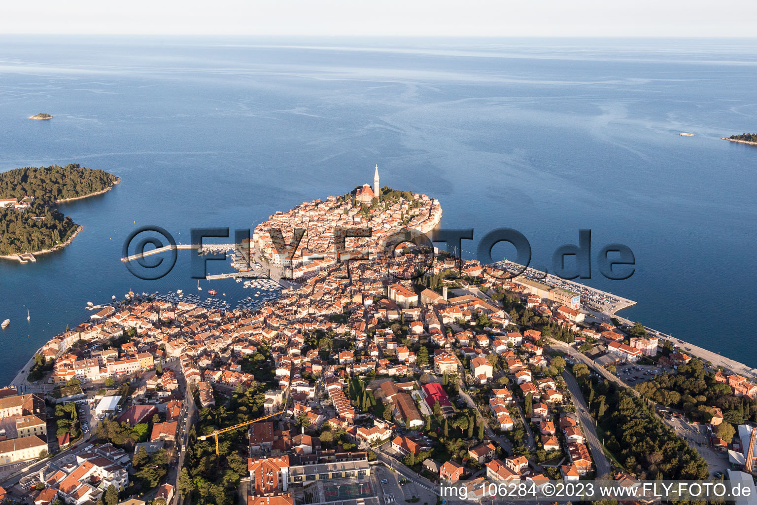 Luftaufnahme von Štanga im Bundesland Istria, Kroatien