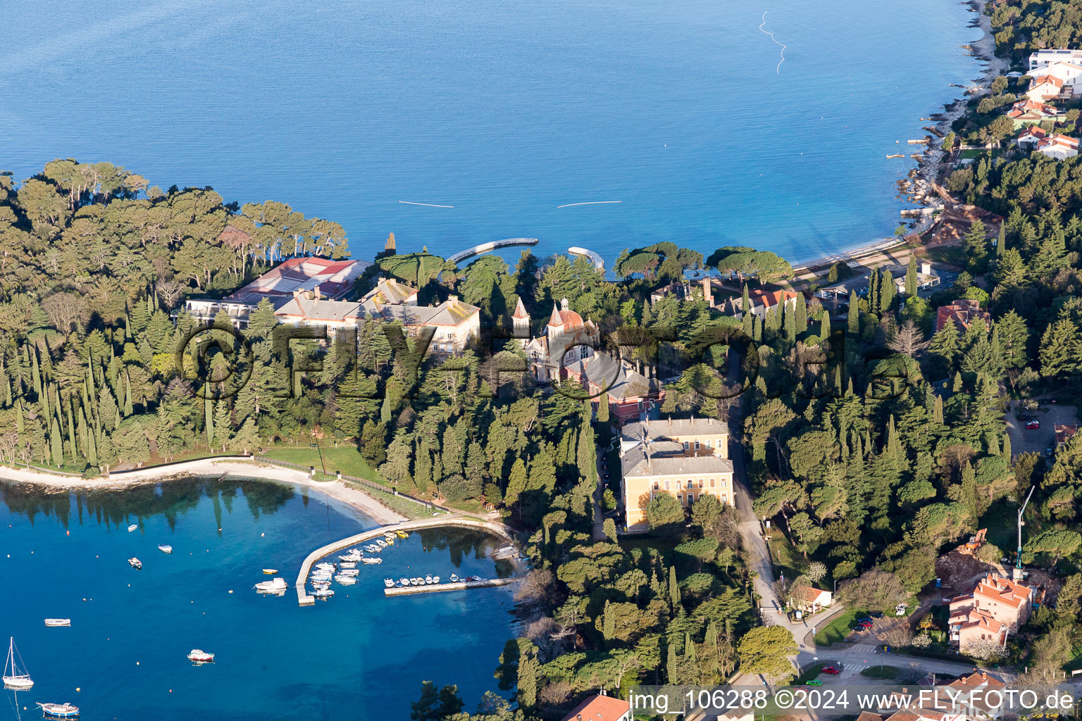 Štanga im Bundesland Istria, Kroatien von oben gesehen