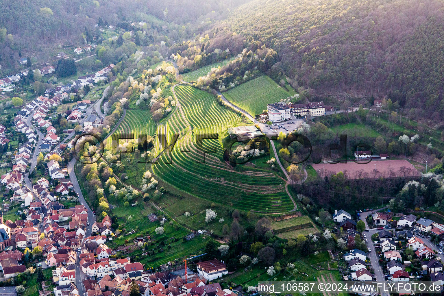 St, Martin, Schloss Kropsburg in Sankt Martin im Bundesland Rheinland-Pfalz, Deutschland