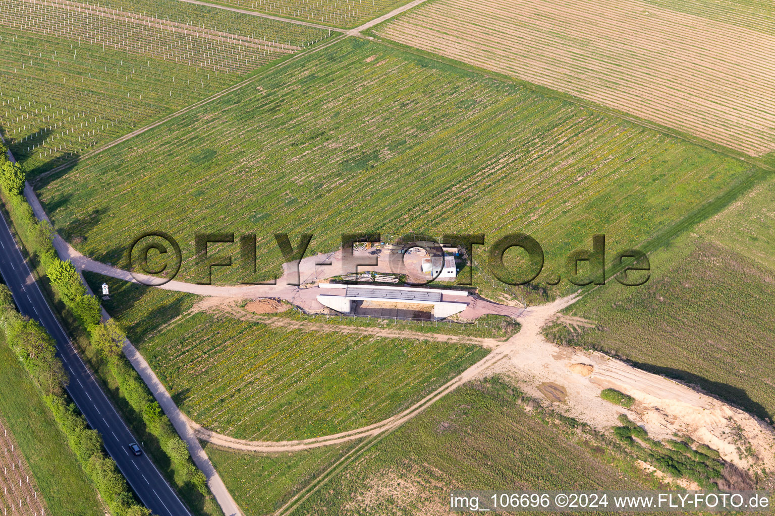 Impflingen, Ortsumgehung Baustelle im Bundesland Rheinland-Pfalz, Deutschland