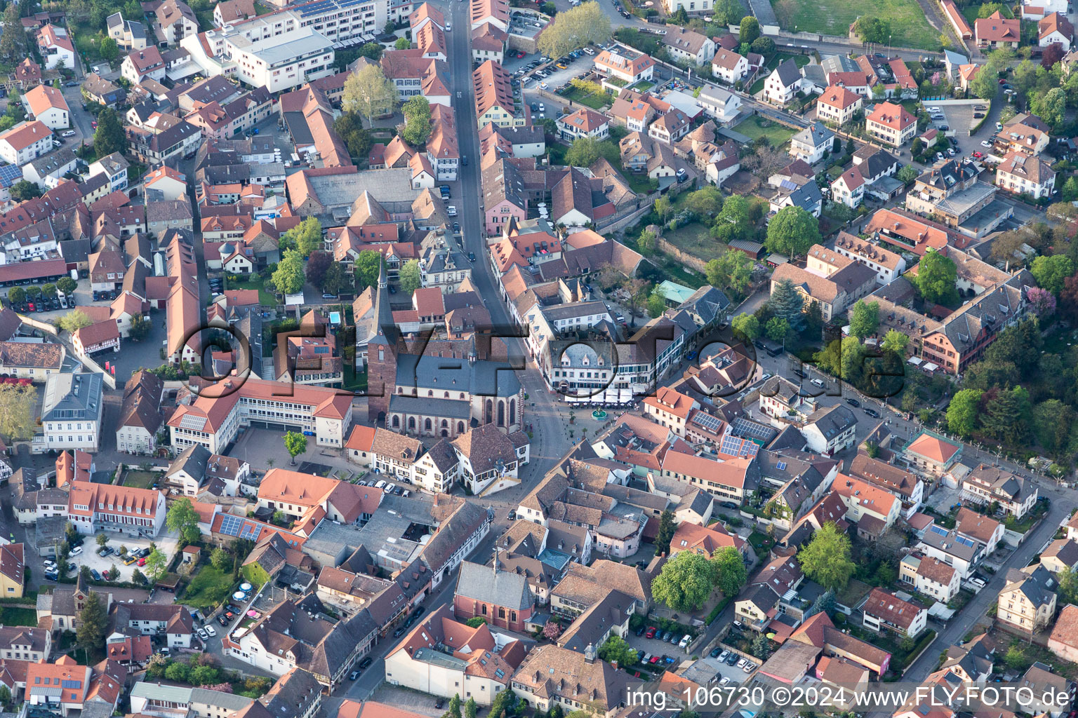 Deidesheim im Bundesland Rheinland-Pfalz, Deutschland von oben