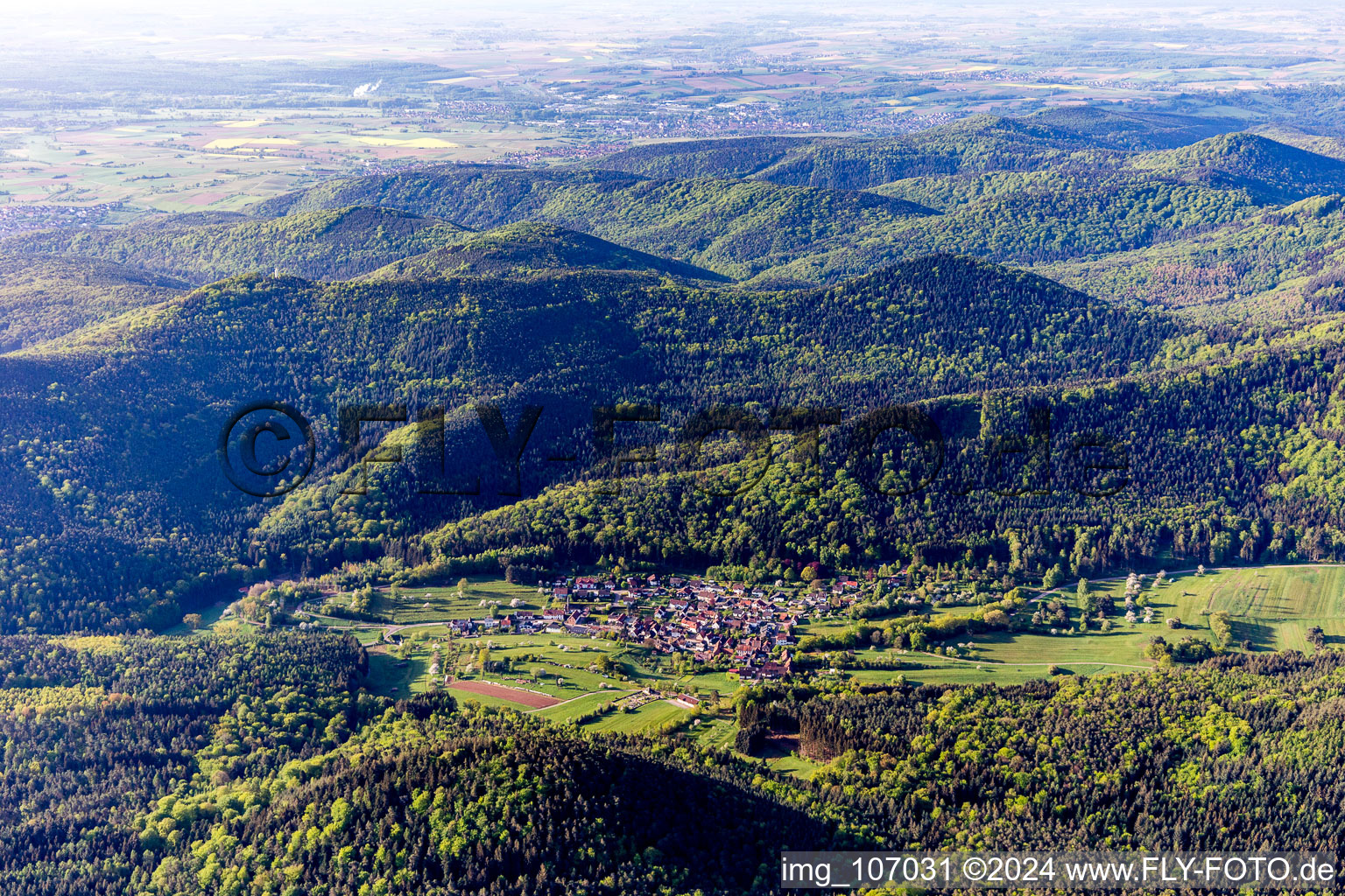 Böllenborn im Bundesland Rheinland-Pfalz, Deutschland aus der Luft