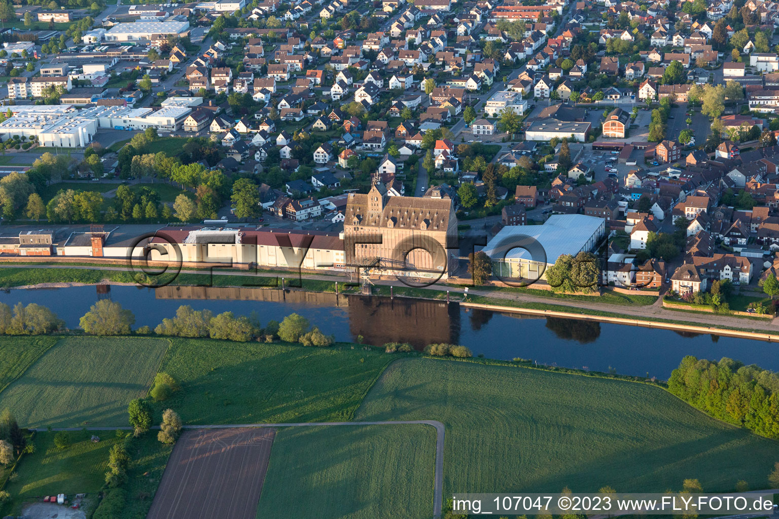 Luftaufnahme von Holzminden im Bundesland Niedersachsen, Deutschland