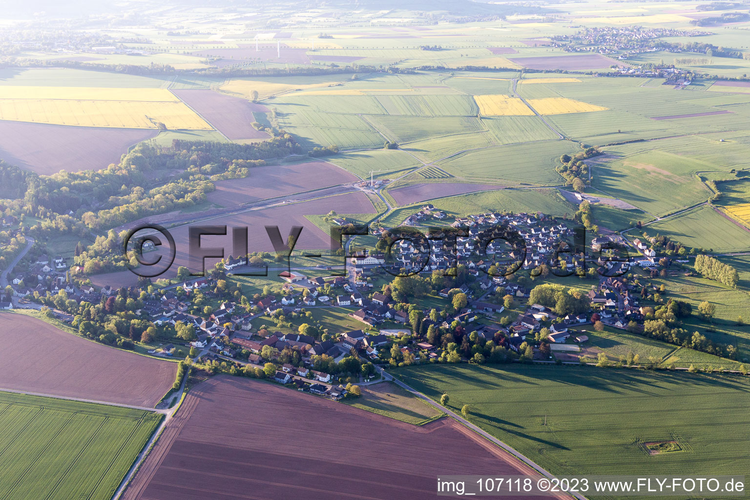 Luftbild von Negenborn im Bundesland Niedersachsen, Deutschland