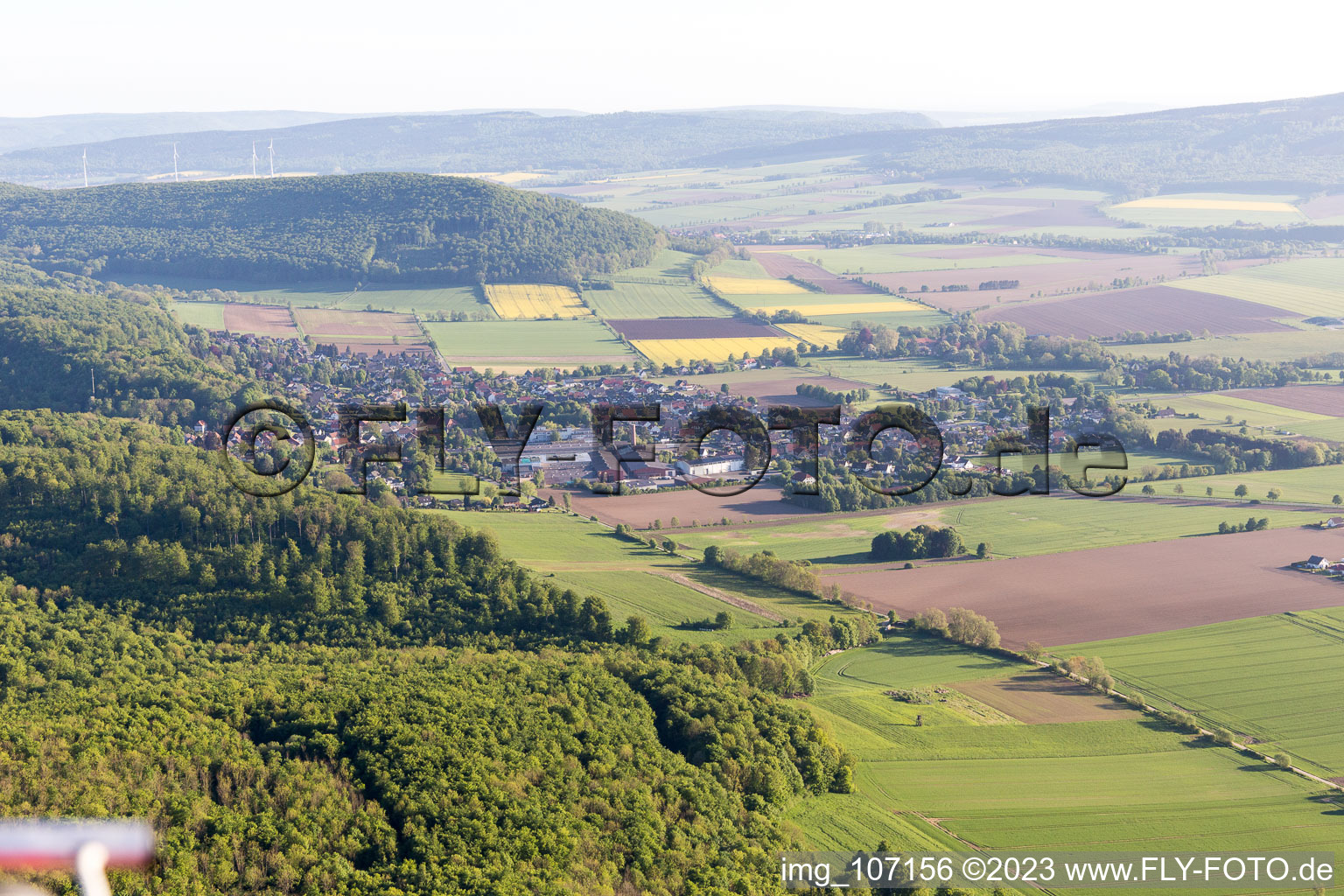 Luftbild von Lauenstein im Bundesland Niedersachsen, Deutschland