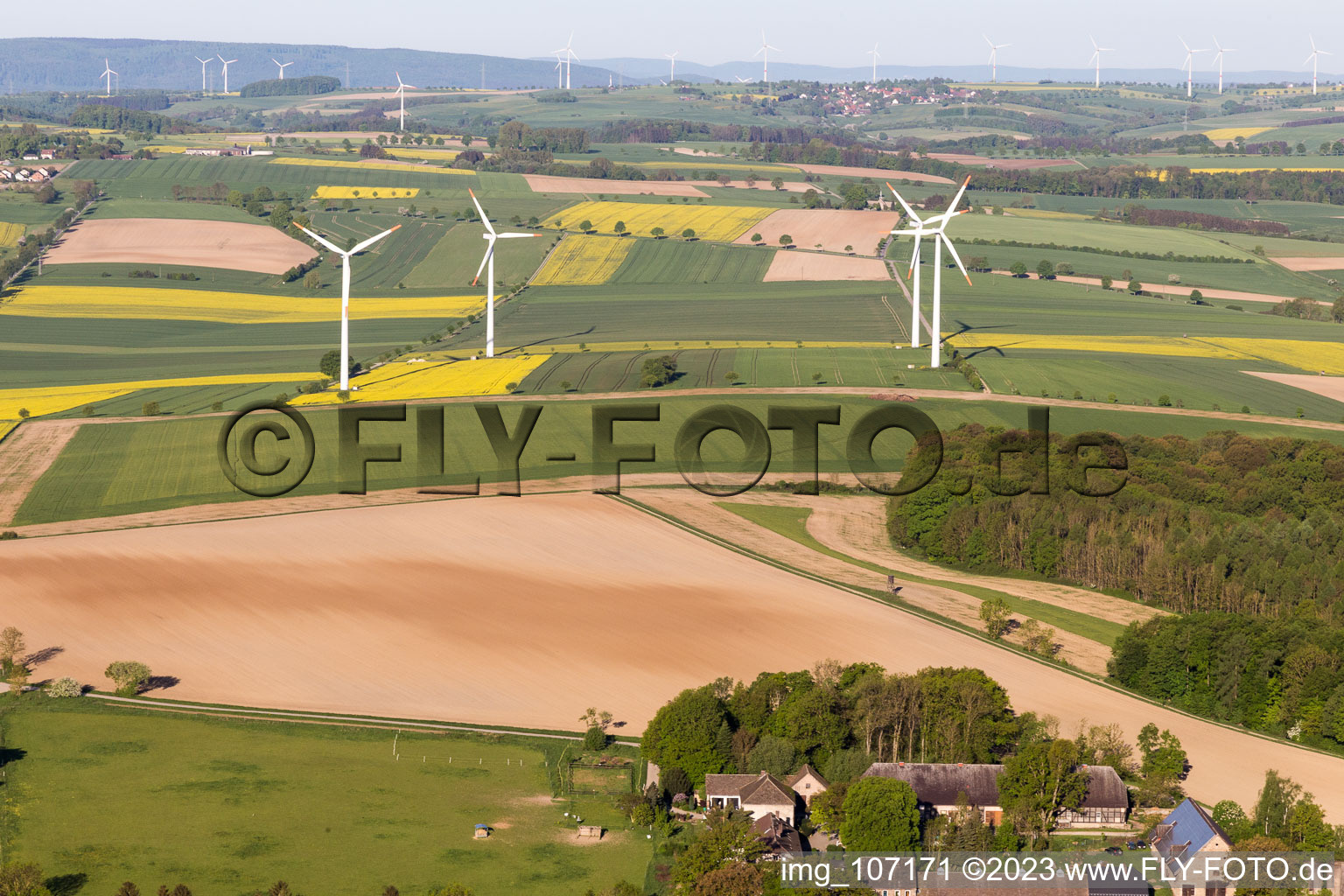 Luftbild von Brökeln im Bundesland Niedersachsen, Deutschland