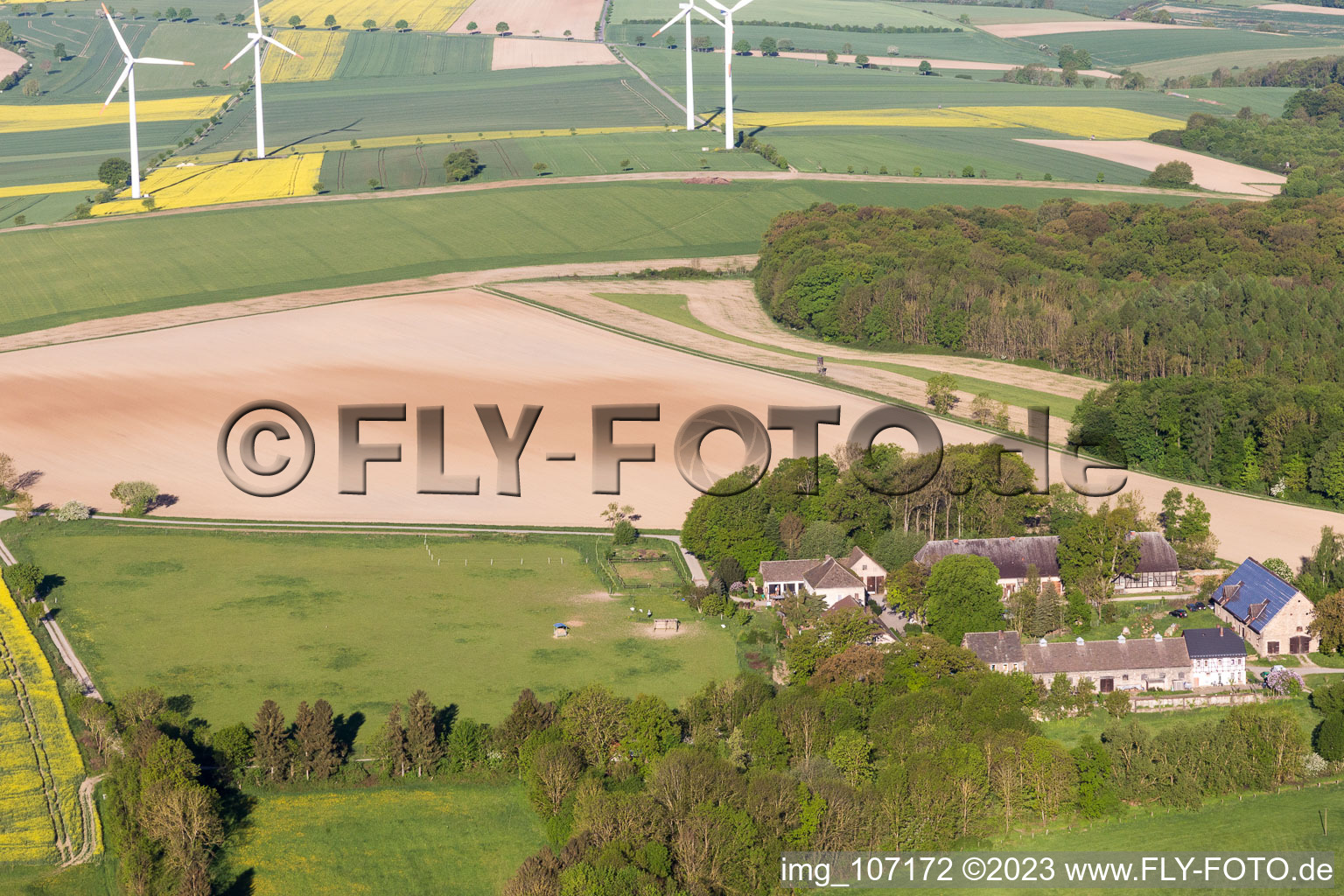 Luftaufnahme von Brökeln im Bundesland Niedersachsen, Deutschland