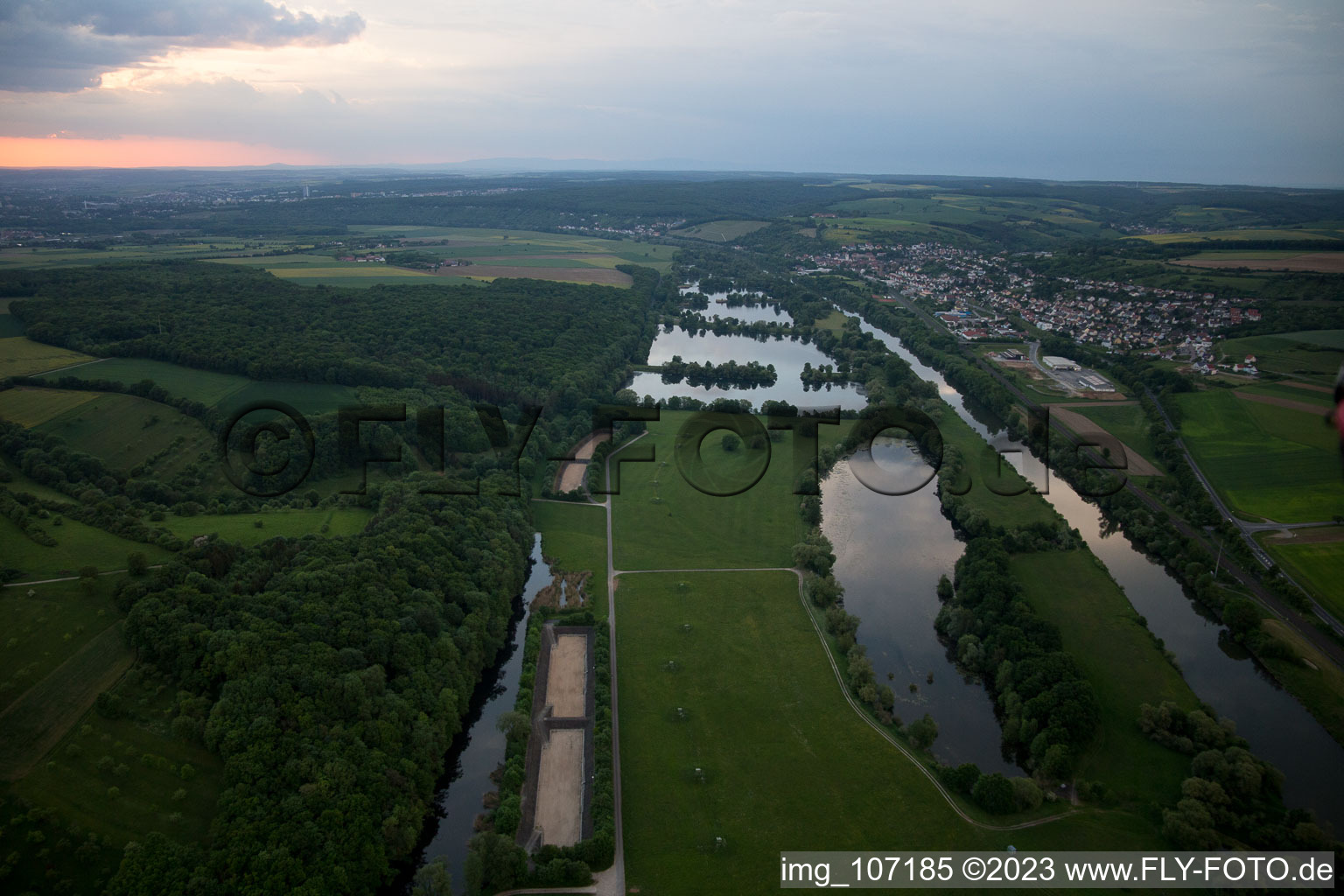 Luftbild von Weyer im Bundesland Bayern, Deutschland