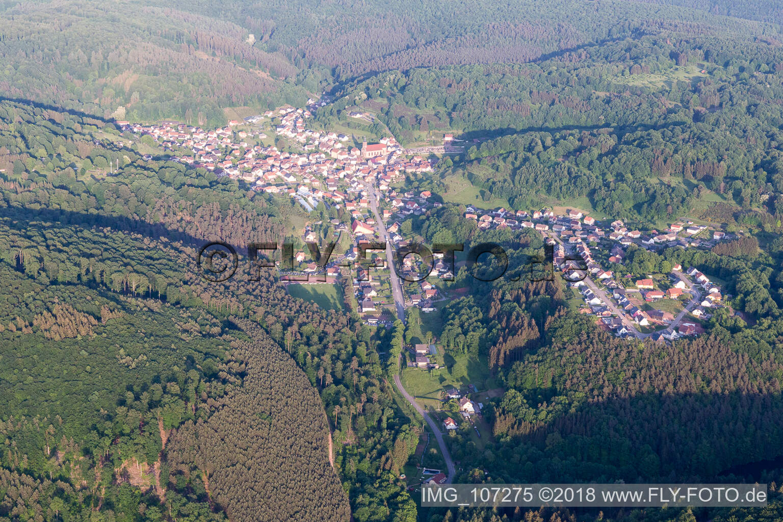 Luftbild von Sucht in Soucht im Bundesland Moselle, Frankreich