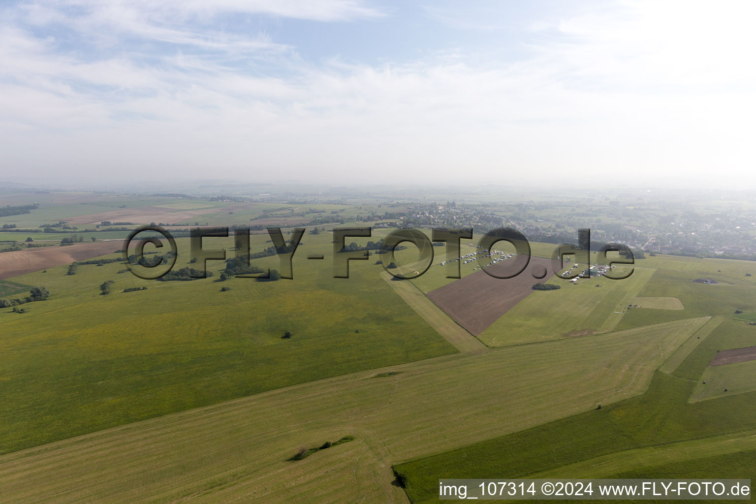 Luftbild von Rohrbach-les-Bitche, Flugplatz in Rohrbach-lès-Bitche im Bundesland Moselle, Frankreich