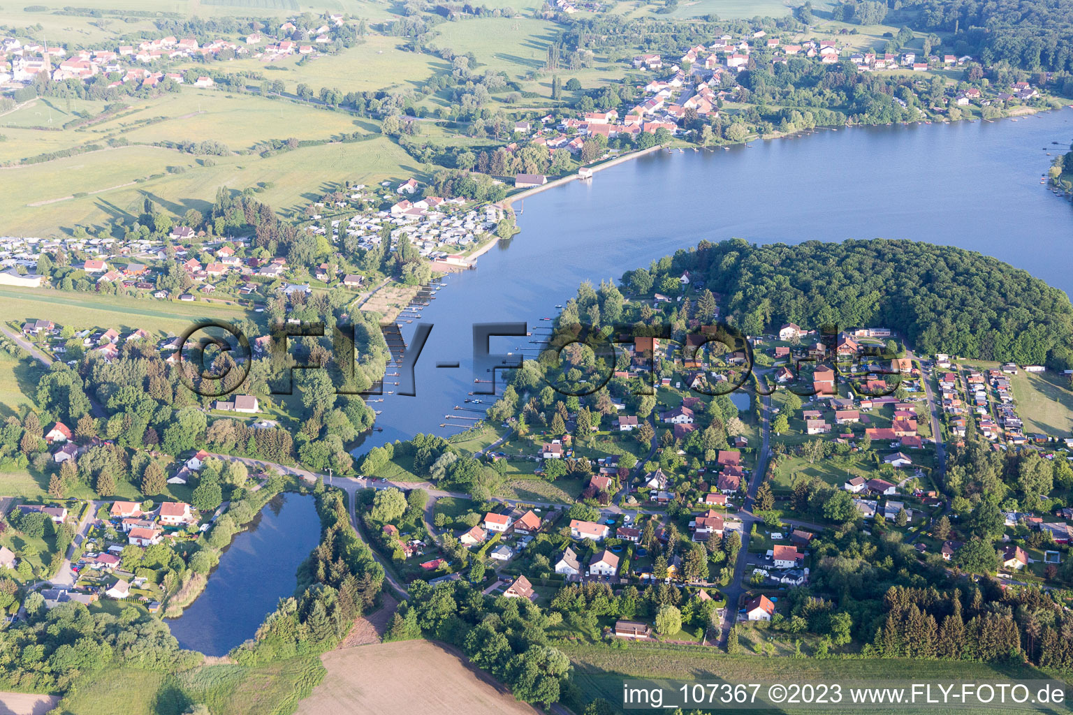 Luftbild von Holving im Bundesland Moselle, Frankreich