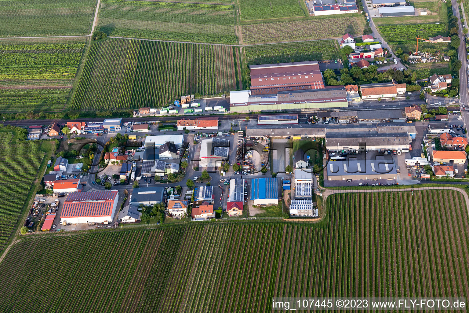 Luftaufnahme von Maikammer im Bundesland Rheinland-Pfalz, Deutschland