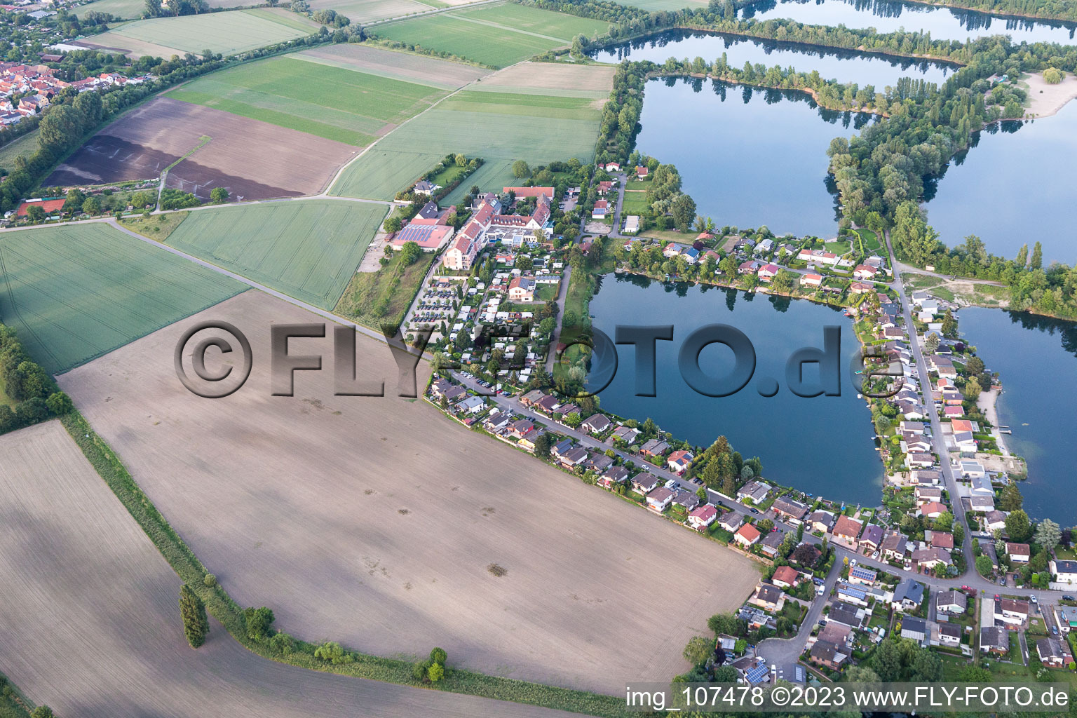 Luftbild von Speyer, Binshof im Bundesland Rheinland-Pfalz, Deutschland