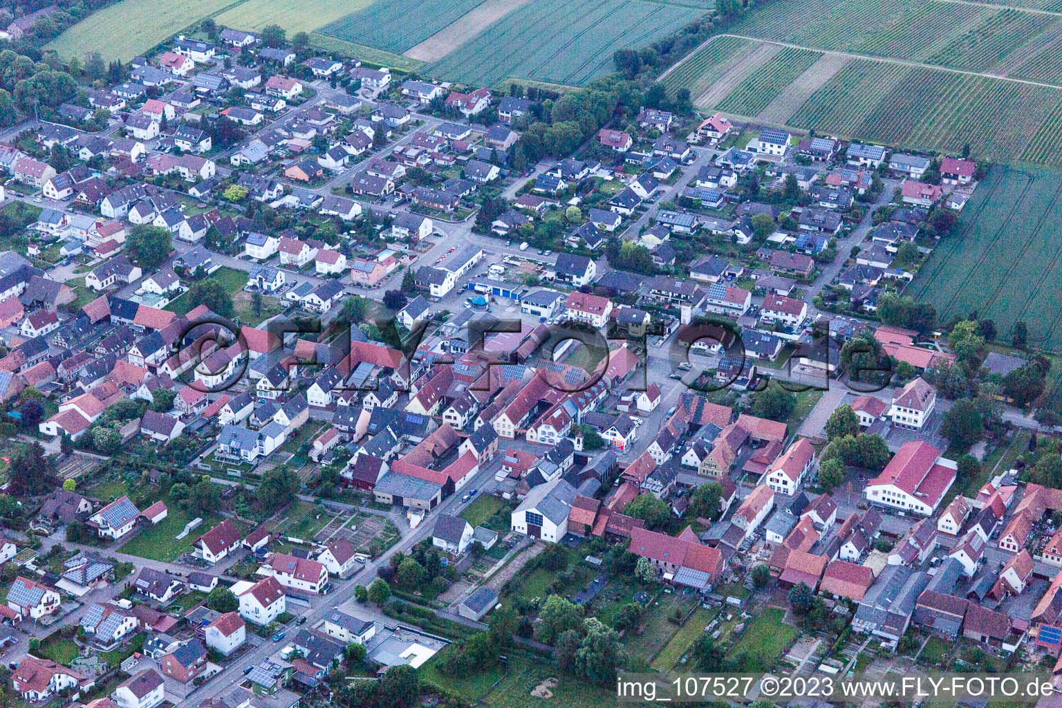 Luftbild von Freckenfeld im Bundesland Rheinland-Pfalz, Deutschland