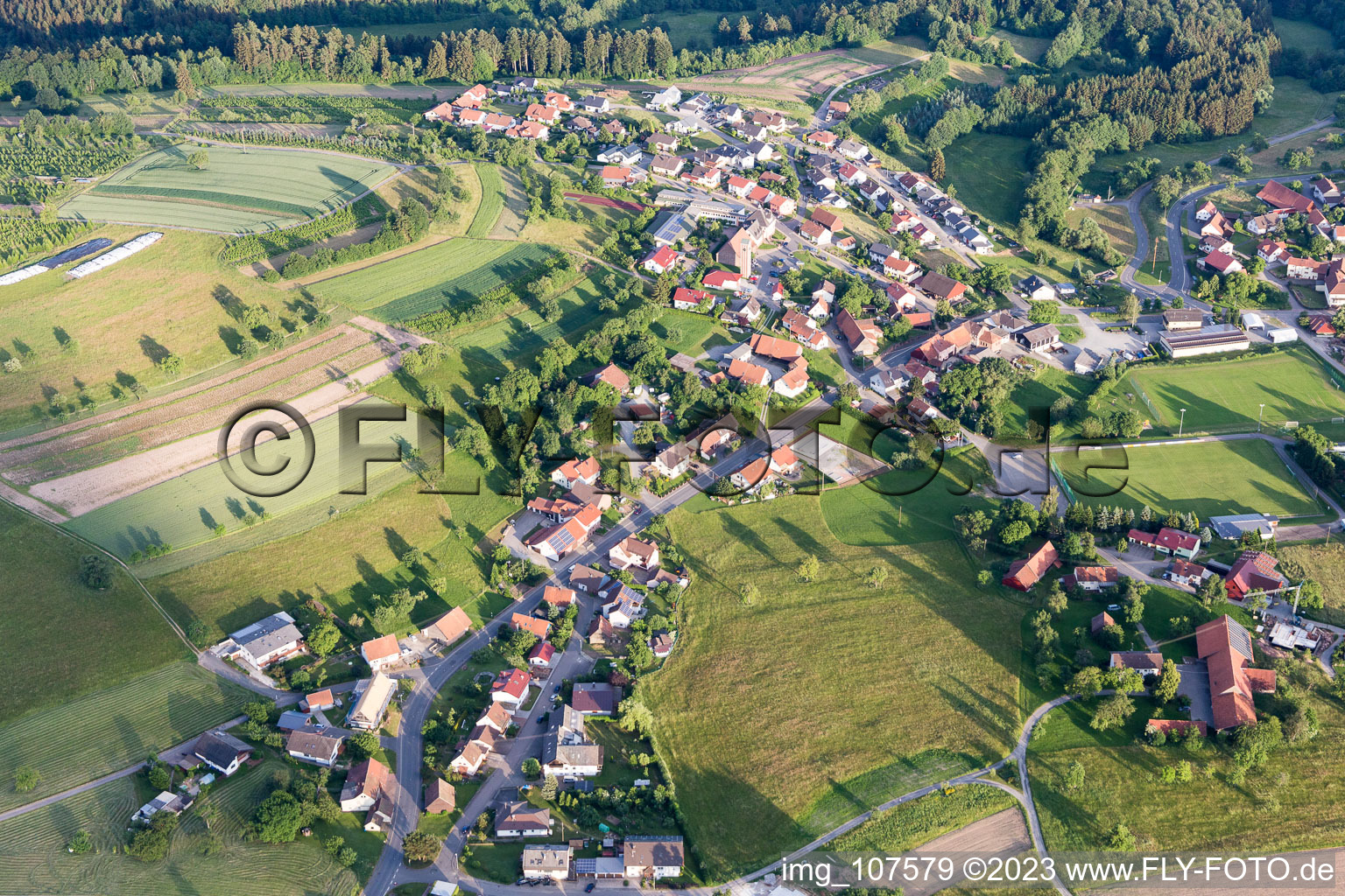 Luftbild von Laudenberg im Bundesland Baden-Württemberg, Deutschland