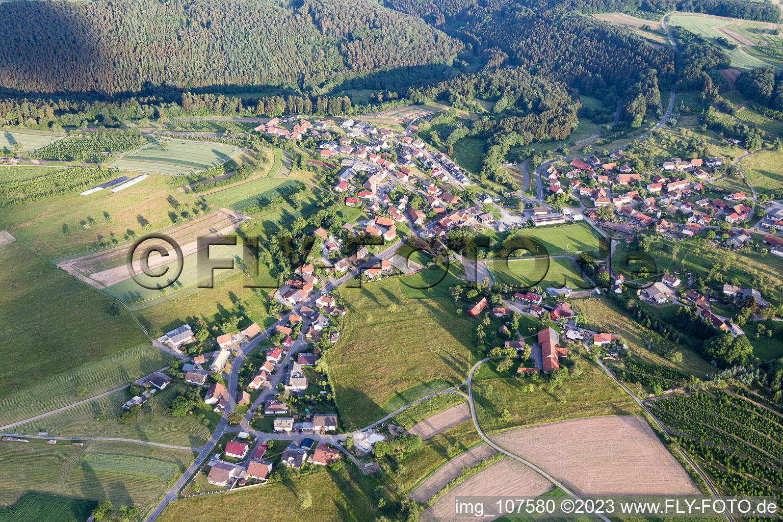 Luftaufnahme von Laudenberg im Bundesland Baden-Württemberg, Deutschland