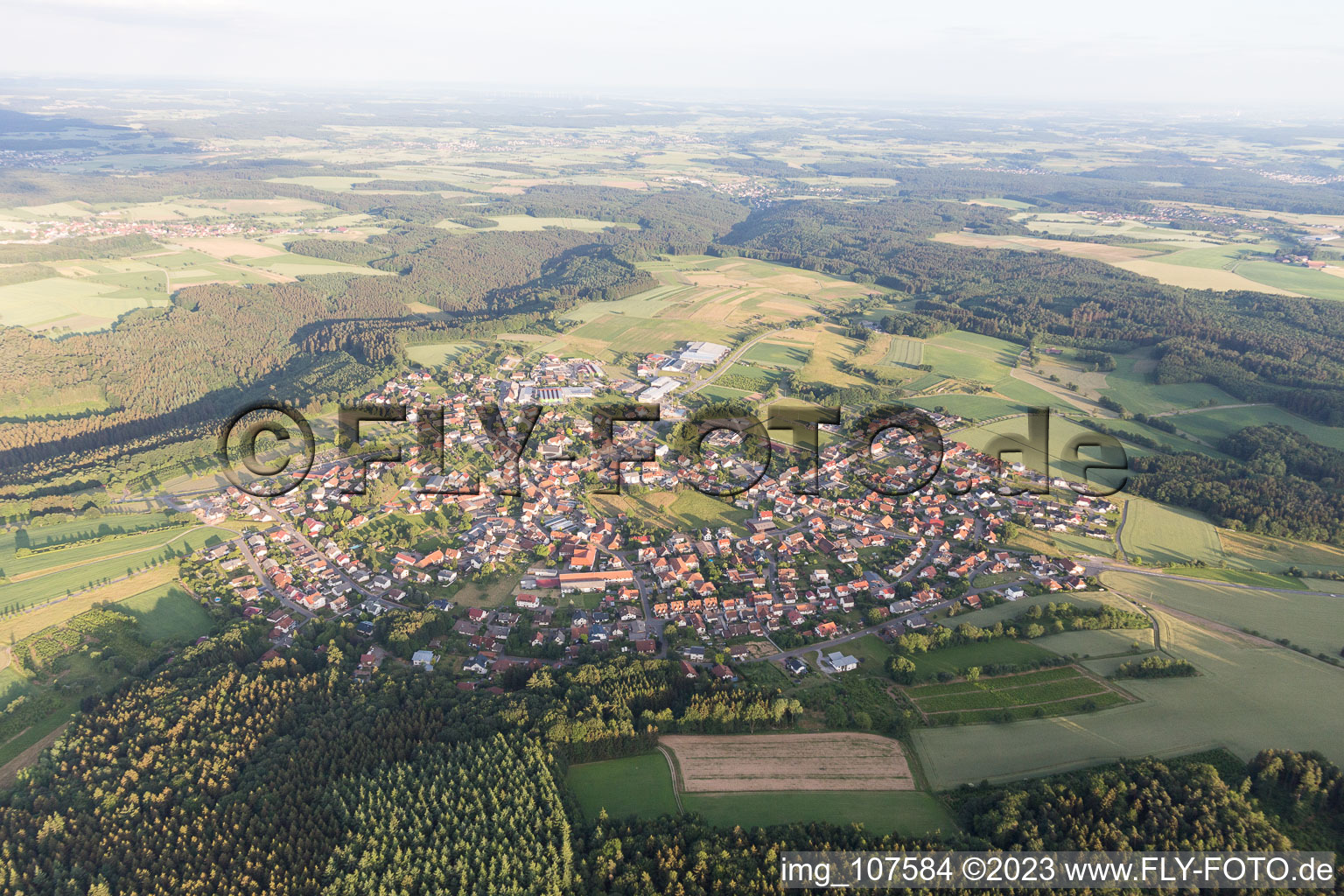Luftbild von Limbach im Bundesland Baden-Württemberg, Deutschland