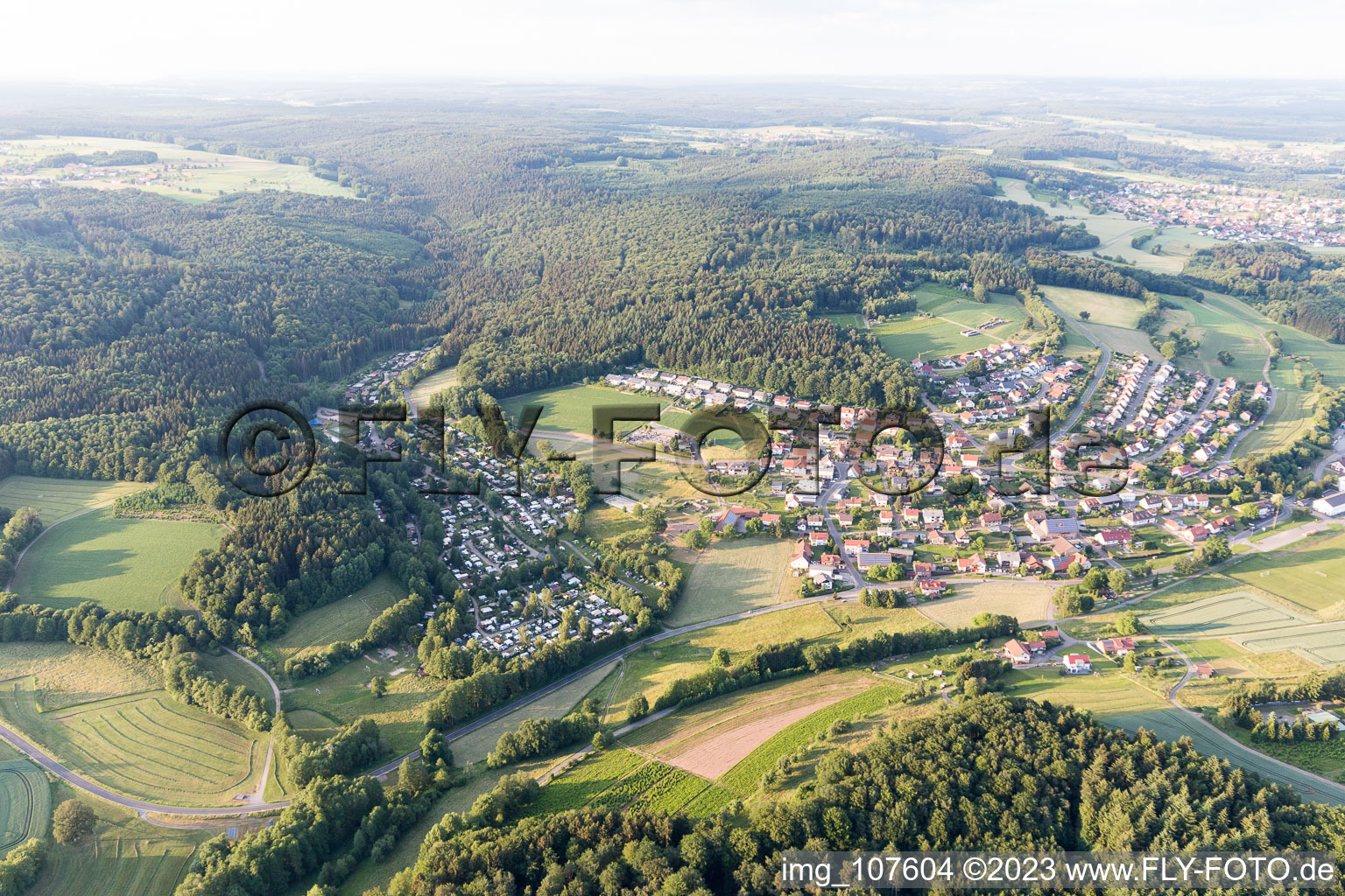 Luftaufnahme von Krumbach im Bundesland Baden-Württemberg, Deutschland