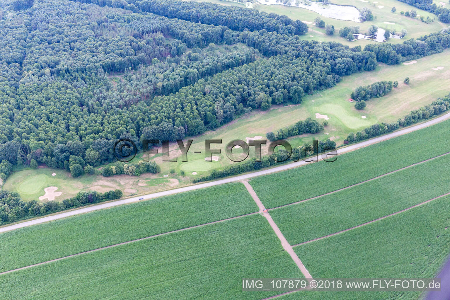 Luftbild von Soufflenheim, Golf Club im Bundesland Bas-Rhin, Frankreich