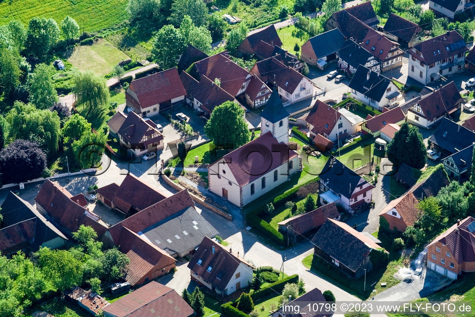 Cleebourg im Bundesland Bas-Rhin, Frankreich von einer Drohne aus