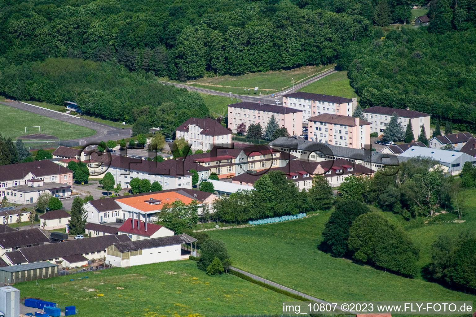 Luftbild von Drachenbronn-Birlenbach im Bundesland Bas-Rhin, Frankreich